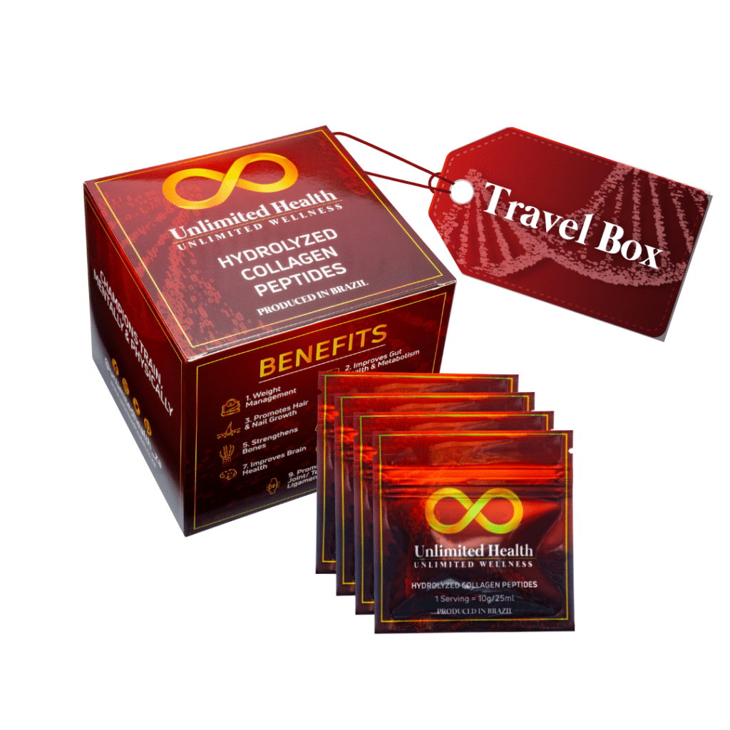 10g Collagen Sachet Travel Box Box of 15 Unlimited Health