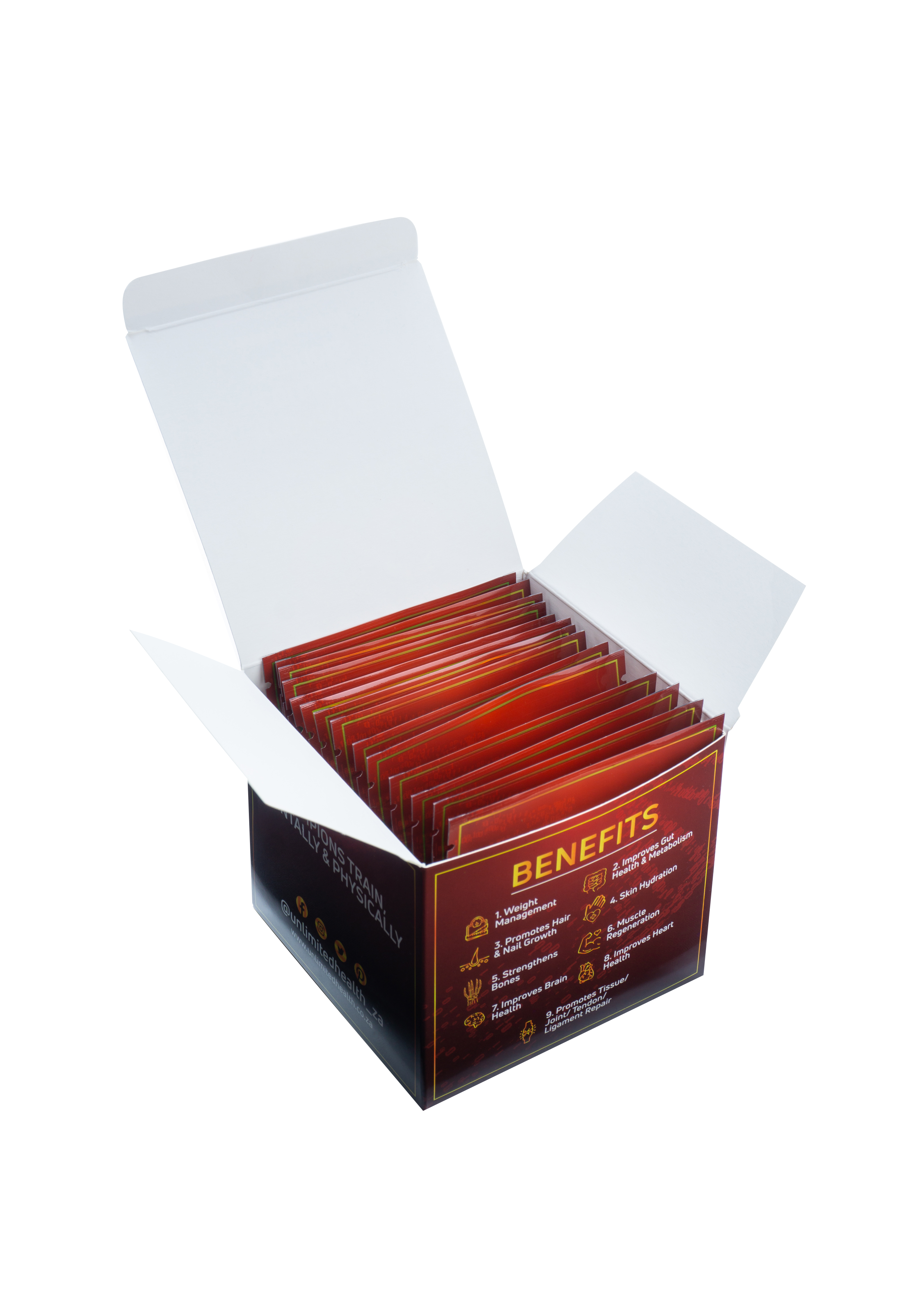 Sachet & Box 2 Satchet Box Open - Unlimited Health